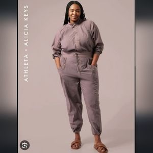 Athleta x Alicia Keys Utility Jumpsuit New